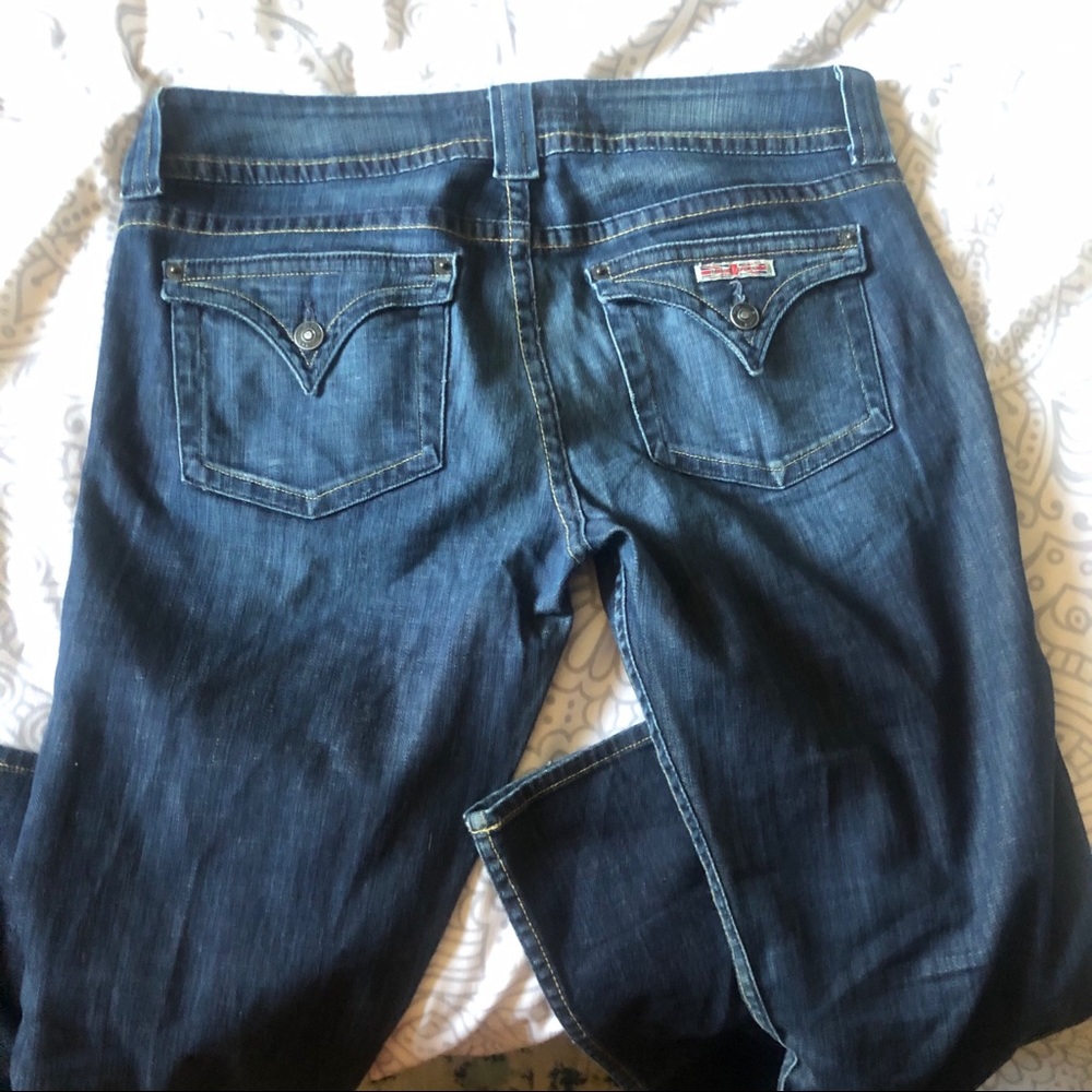 Hudson Mid-Rise Baby Bootcut Jean size 32 dark wash - Picture 11 of 14